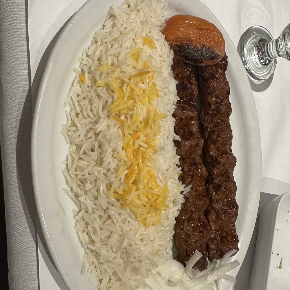 Chateau Kabab - a plate of rice and meat - Persian/Iranian Near Me - Montreal, Quebec