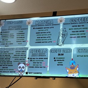 Mr Tea - Menu - Bubble Tea Near Me - Las Vegas, Nevada