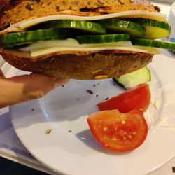 H2 Hotel - Made turkey sandwich, with side of tomatoes. Made a few sandwiches for takeaway too