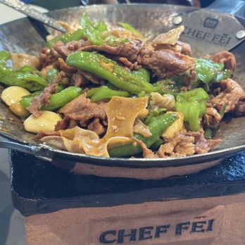 Chef Fei - Stir Fried Pork with Peppers - Chinese Near Me - San Diego, California Chef Fei - Stir Fried Pork with Peppers - Chinese Near Me - San Diego, California