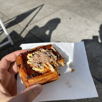 Bake Sum - Okonomiyaki danish. Oops! I took a bite before the photo :) - Desserts Near Me - Oakland, California
