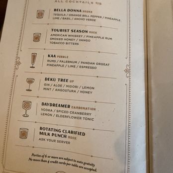 The Courtesy - Menu - Cocktail Bars Near Me - Winter Park, Florida