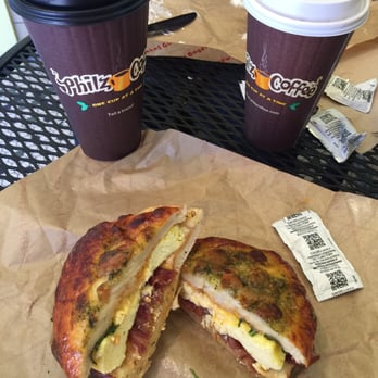 Noah's NY Bagels - Bacon, egg & spinach on a Tuscan bagel - Bagels Near Me - Los Gatos, California Noah's NY Bagels - Bacon, egg & spinach on a Tuscan bagel - Bagels Near Me - Los Gatos, California