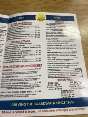 Menu photo 3 Del's Grill Ocean City, NJ Menu photo 3 Del's Grill Ocean City, NJ