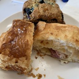 Half of all three pastries Half of all three pastries