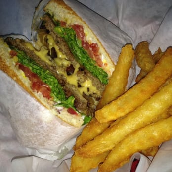 The Original Red Onion - Bacon Burger w/half fries. - Burgers Near Me - Pinole, California The Original Red Onion - Bacon Burger w/half fries. - Burgers Near Me - Pinole, California