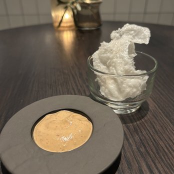 Anomaly SF - Tapioca crisp with a non-dairy dipping sauce - New American Near Me - San Francisco, California