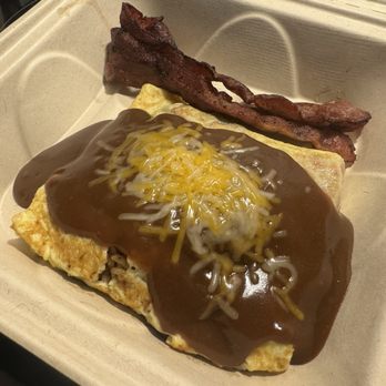 Hanalima Bakery - Kim Chee fried rice Omelette n side order bacon - Bakeries Near Me - Lihue, Hawaii