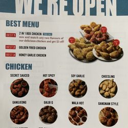 bb.q Chicken - Menu of wings