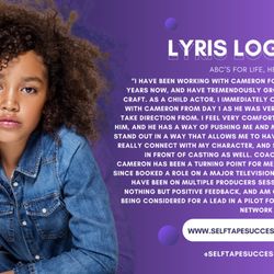 Self Tape Success - Testimonial from Lyris Logan