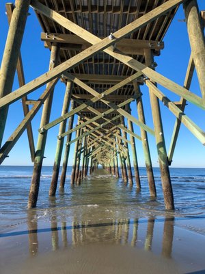 Oak Island Pier by null