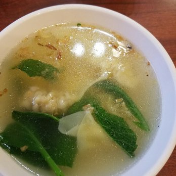 Satay House - Wonton soup comes with #28 - Thai Near Me - Madison Heights, Michigan Satay House - Wonton soup comes with #28 - Thai Near Me - Madison Heights, Michigan