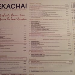 Ekachai - Ekachai menu
