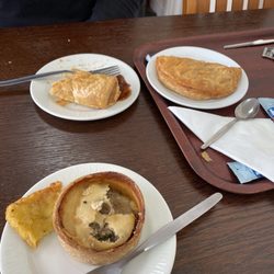 Ashers Bakery - Sausage roll, Scotch pie, chicken pastry, hash brown