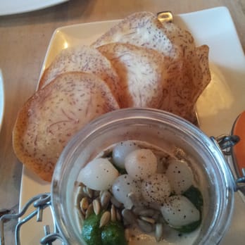 The Acorn - Sunflower seed and leek pate with taro chips - Vegan Near Me - Vancouver, British Columbia The Acorn - Sunflower seed and leek pate with taro chips - Vegan Near Me - Vancouver, British Columbia