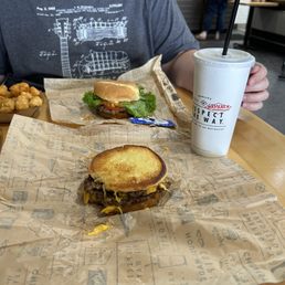 CHEEEESY BURGER, CLASSIC, and CAJUN TATER TOTS CHEEEESY BURGER, CLASSIC, and CAJUN TATER TOTS