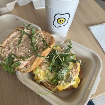 Egghill - Egghill sandwich- soft bun, arugula, Tennessee cheddar cheese, 2 eggs, special sauce and I added caramelized onion jam! Trust me- do it!!! - Breakfast & Brunch Near Me - Nashville, Tennessee Egghill - Egghill sandwich- soft bun, arugula, Tennessee cheddar cheese, 2 eggs, special sauce and I added caramelized onion jam! Trust me- do it!!! - Breakfast & Brunch Near Me - Nashville, Tennessee