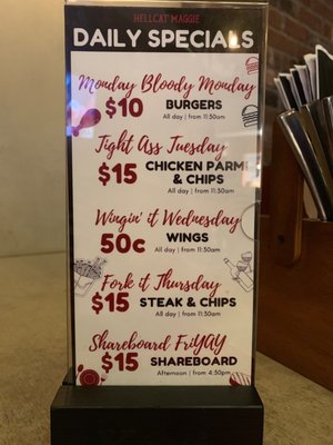 Menu photo 7 Hellcat Maggie Brisbane, QLD