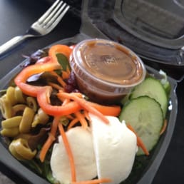 Delicious side salad! Fresh mozzarella