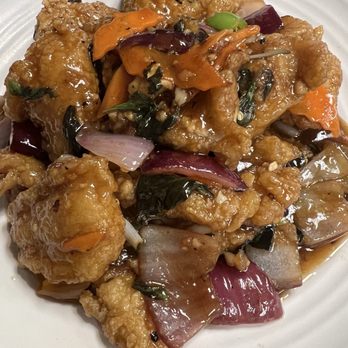 Long Noodle Bar - Basil fish fillet. Excellent! - Chinese Near Me - Lake Forest, California Long Noodle Bar - Basil fish fillet. Excellent! - Chinese Near Me - Lake Forest, California