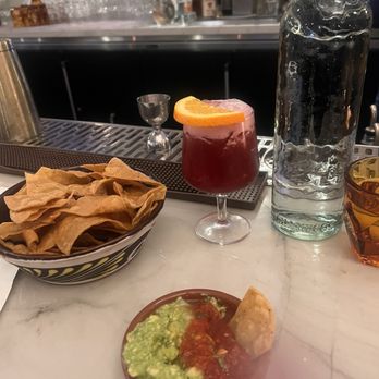 Bombera - Chips and salsa and Pomegranate Margarita - Mexican Near Me - Oakland, California Bombera - Chips and salsa and Pomegranate Margarita - Mexican Near Me - Oakland, California