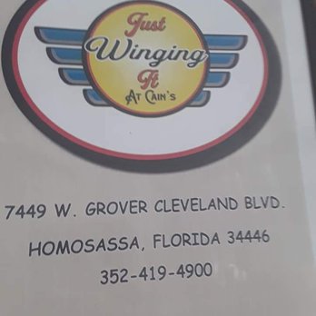Just Winging It At Cain’s - Menu cover - Chicken Wings Near Me - Homosassa, Florida Just Winging It At Cain’s - Menu cover - Chicken Wings Near Me - Homosassa, Florida