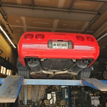 Exhaust World - Fixed the bent cross member on my Corvette. No more noise!! - Auto Repair Near Me - Fort Wayne, Indiana Exhaust World - Fixed the bent cross member on my Corvette. No more noise!! - Auto Repair Near Me - Fort Wayne, Indiana