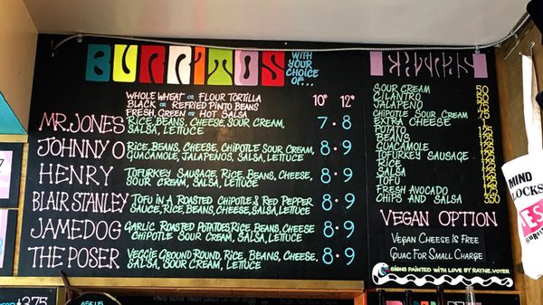 Menu photo 6 Budgies Burritos Vancouver, BC