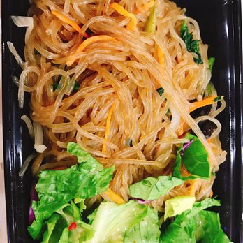 KumGangSan - a close up of a salad in a plastic container - Korean Near Me - Flushing, New York KumGangSan - a close up of a salad in a plastic container - Korean Near Me - Flushing, New York