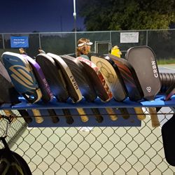 Lembi Community Park - 12 pickleball paddle rack