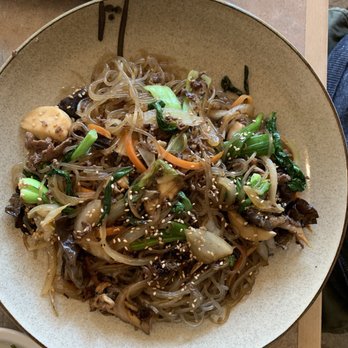 Eden Korean Restaurant - Japchae (Korean stir fry) with beef - Korean Near Me - Cherry Hill, New Jersey Eden Korean Restaurant - Japchae (Korean stir fry) with beef - Korean Near Me - Cherry Hill, New Jersey
