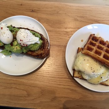 Forthright - Avocado toast and waffle breakfast sandwich. - Cafes Near Me - Austin, Texas Forthright - Avocado toast and waffle breakfast sandwich. - Cafes Near Me - Austin, Texas