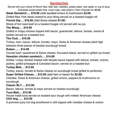 Menu photo 8 Ginger's Restaurant Soldotna, AK Menu photo 8 Ginger's Restaurant Soldotna, AK