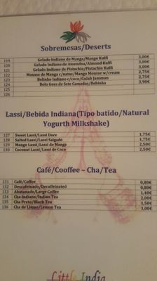 Menu photo 2 Little India Nazaré, 10 Menu photo 2 Little India Nazaré, 10