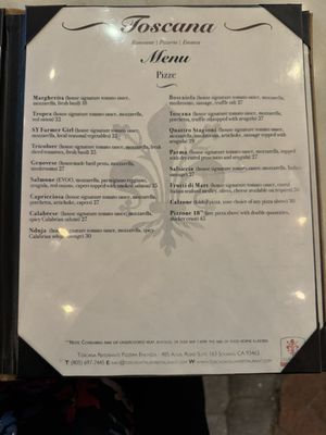 Menu photo 5 Toscana Solvang, CA