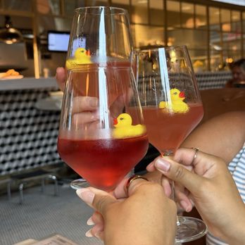 Little Duck Diner - Strawberry Bellinis and a Pomegranate Bellini - Breakfast & Brunch Near Me - Savannah, Georgia