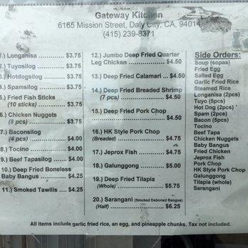 Gateway Kitchen - Filipino Near Me - Daly City, California