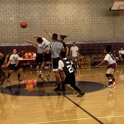 Santa Fe Middle School - playoffs! Nice gym SFMS