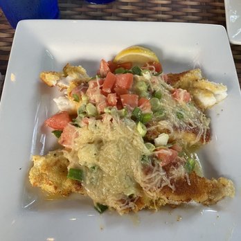 Hobo's Cafe - Key lime style Grouper- excellent! - New American Near Me - Key Largo, Florida