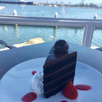 Parkers' Lighthouse - The Godiva chocolate cake. - Seafood Near Me - Long Beach, California