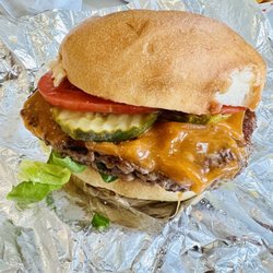 Champ Burger - The prime rib burger.