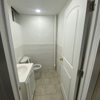 718 Demo & Construction - Rewrite this This is an office bathroom renovation With new wall tile, lights, vanity, and toilet. In the "Diamond district "Manhattan NY. - Demolition Services Near Me - New York, New York 718 Demo & Construction - Rewrite this This is an office bathroom renovation With new wall tile, lights, vanity, and toilet. In the "Diamond district "Manhattan NY. - Demolition Services Near Me - New York, New York