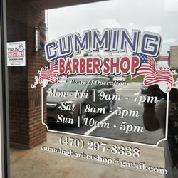 Cumming Barber Shop - Business Hours