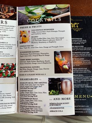 Menu photo 8 Village Bier Garten Cocoa, FL