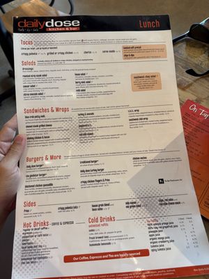 Menu photo 1 Daily Dose Rio Salado Tempe, AZ
