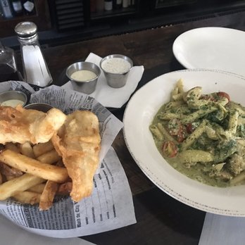 Pub Thirty Two - Fish & Chips Penne Pesto Chicken (DELICIOUS!!) - Gastropubs Near Me - Mission Viejo, California Pub Thirty Two - Fish & Chips Penne Pesto Chicken (DELICIOUS!!) - Gastropubs Near Me - Mission Viejo, California