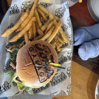 Ford's Garage Estero - Estate Burger with fries - Bars Near Me - Estero, Florida