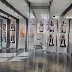 Jack Breslin Student Event Center - Basketball trophy room pg2.