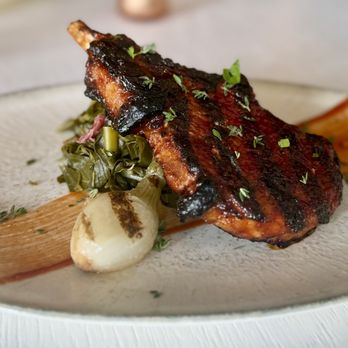 Man Ray - BBQ Pork Porterhouse - New American Near Me - Lake Worth, Florida Man Ray - BBQ Pork Porterhouse - New American Near Me - Lake Worth, Florida