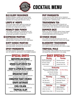 Menu photo 1 Time Out Lounge Waterford, MI Menu photo 1 Time Out Lounge Waterford, MI